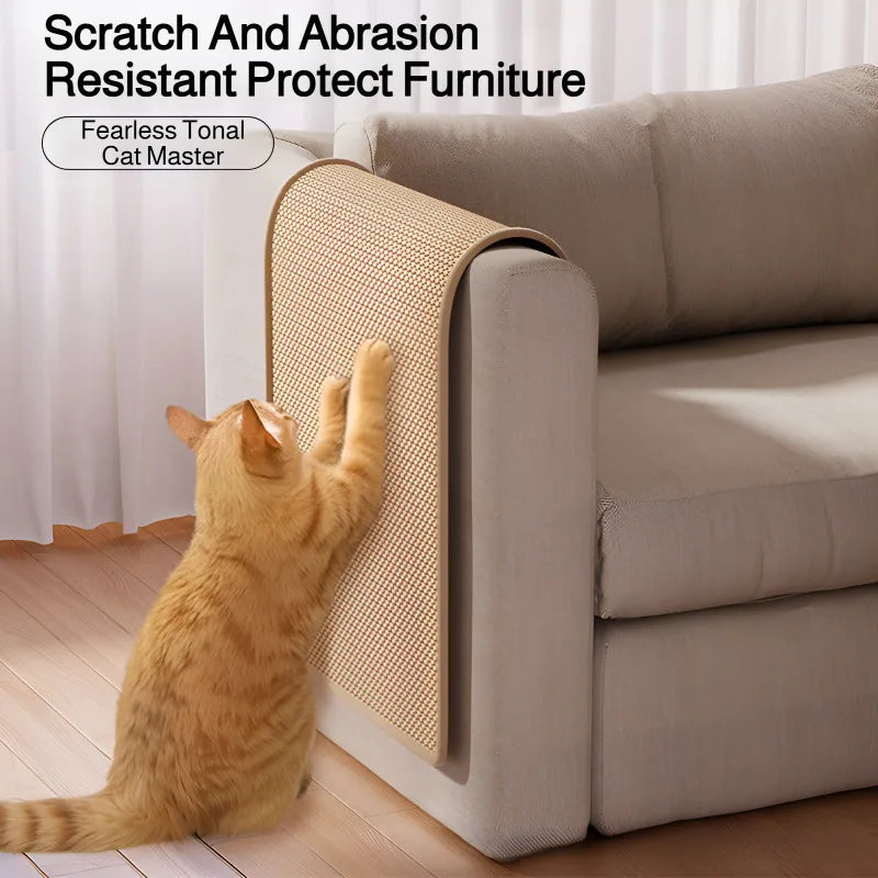 Alfombrilla rascadora para Gatos – Protector Antirrayaduras para Muebles, Sofás y Alfombras